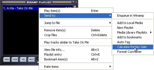 WinAMP normalization activation (37K)