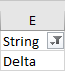 Show single value in table