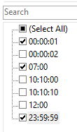 Three values selected with single level filter