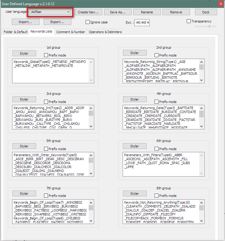 Notepad++ import UDL